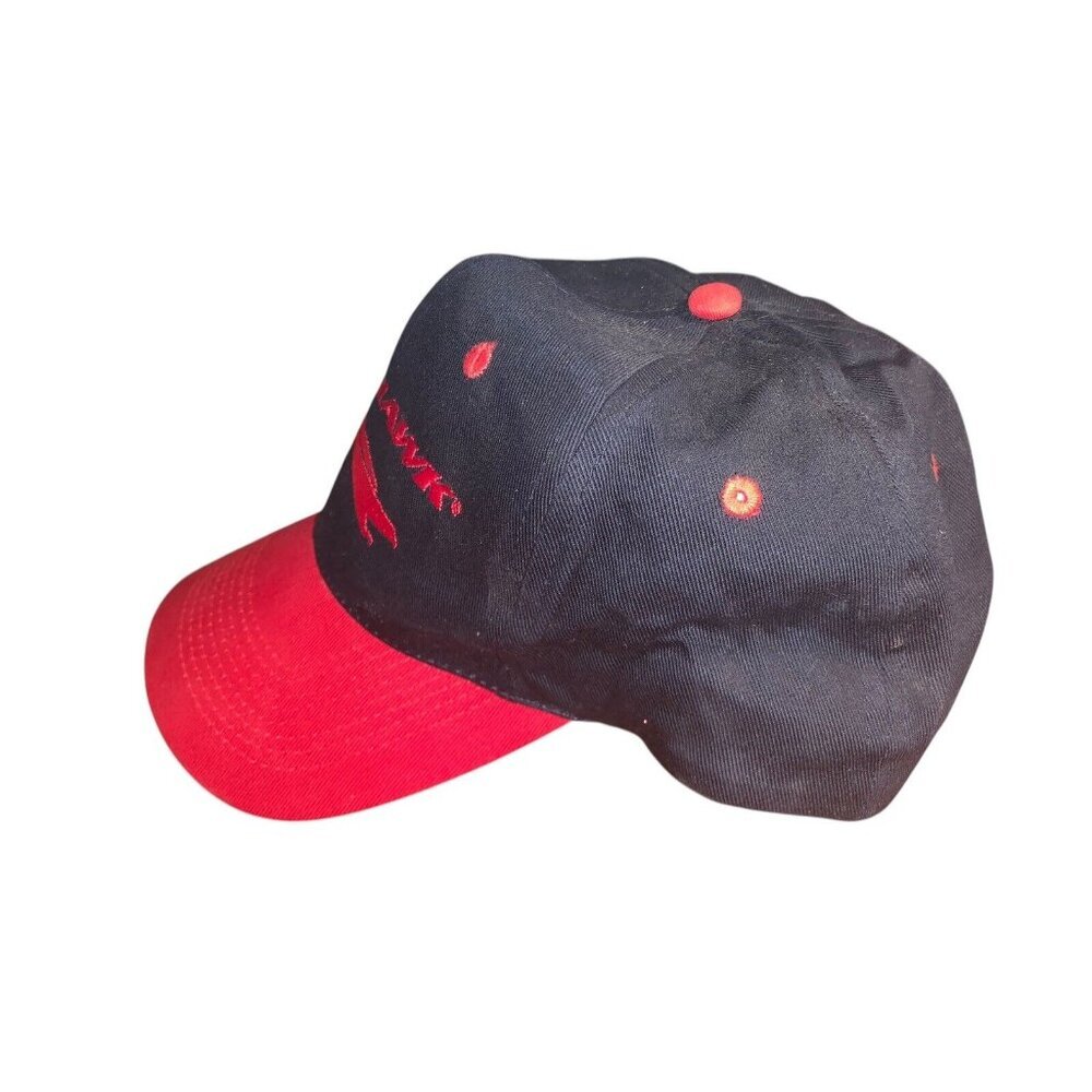 Vintage Firehawk Hat Cap Snap Back‎ Adjustable Mens Red Black KC OSFM - Picture 3 of 6